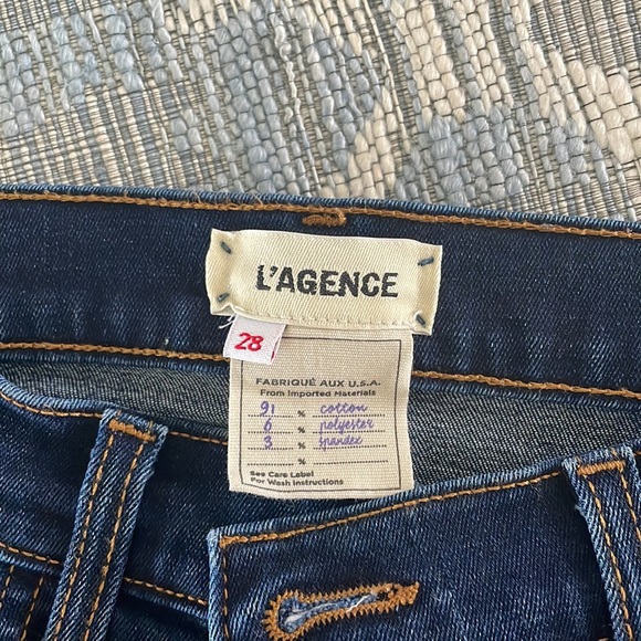L’Agence Dark Brigitte Skinny Jeans in Bay 28 - Picture 4 of 8
